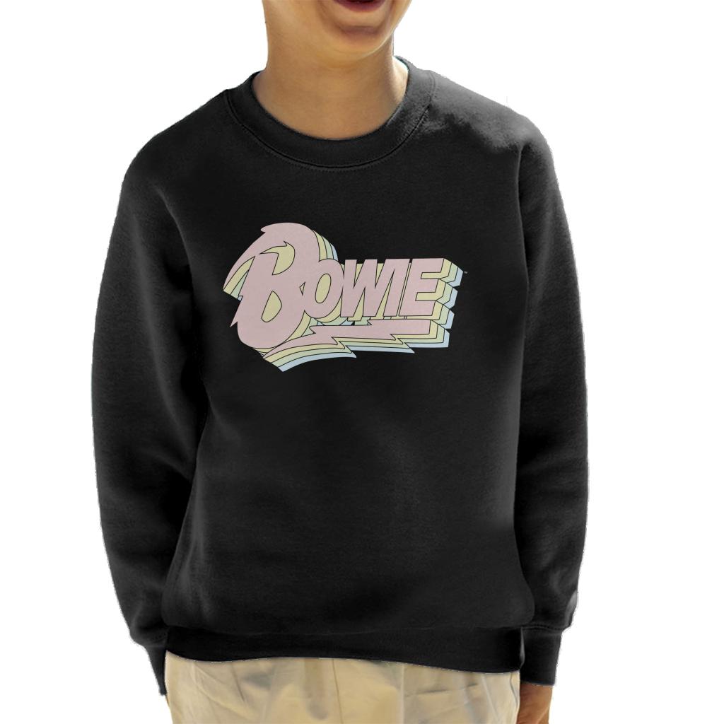 David Bowie Pastel Logo Kid's Sweatshirt-ALL + EVERY