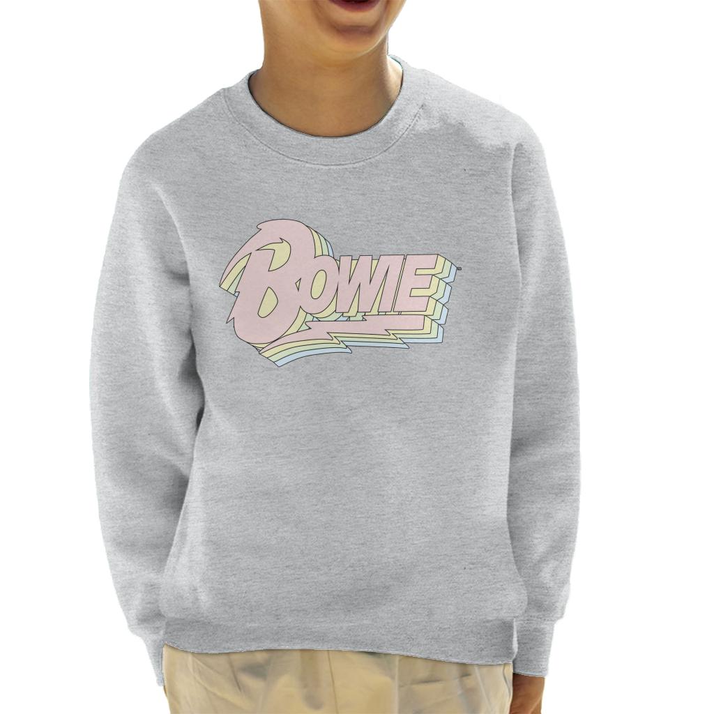 David Bowie Pastel Logo Kid's Sweatshirt-ALL + EVERY