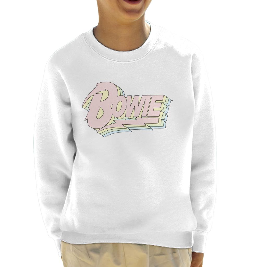 David Bowie Pastel Logo Kid's Sweatshirt-ALL + EVERY