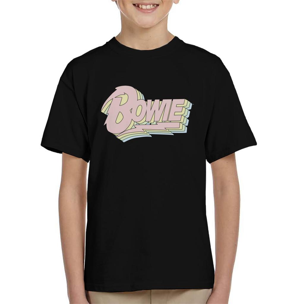 David Bowie Pastel Logo Kid's T-Shirt-ALL + EVERY