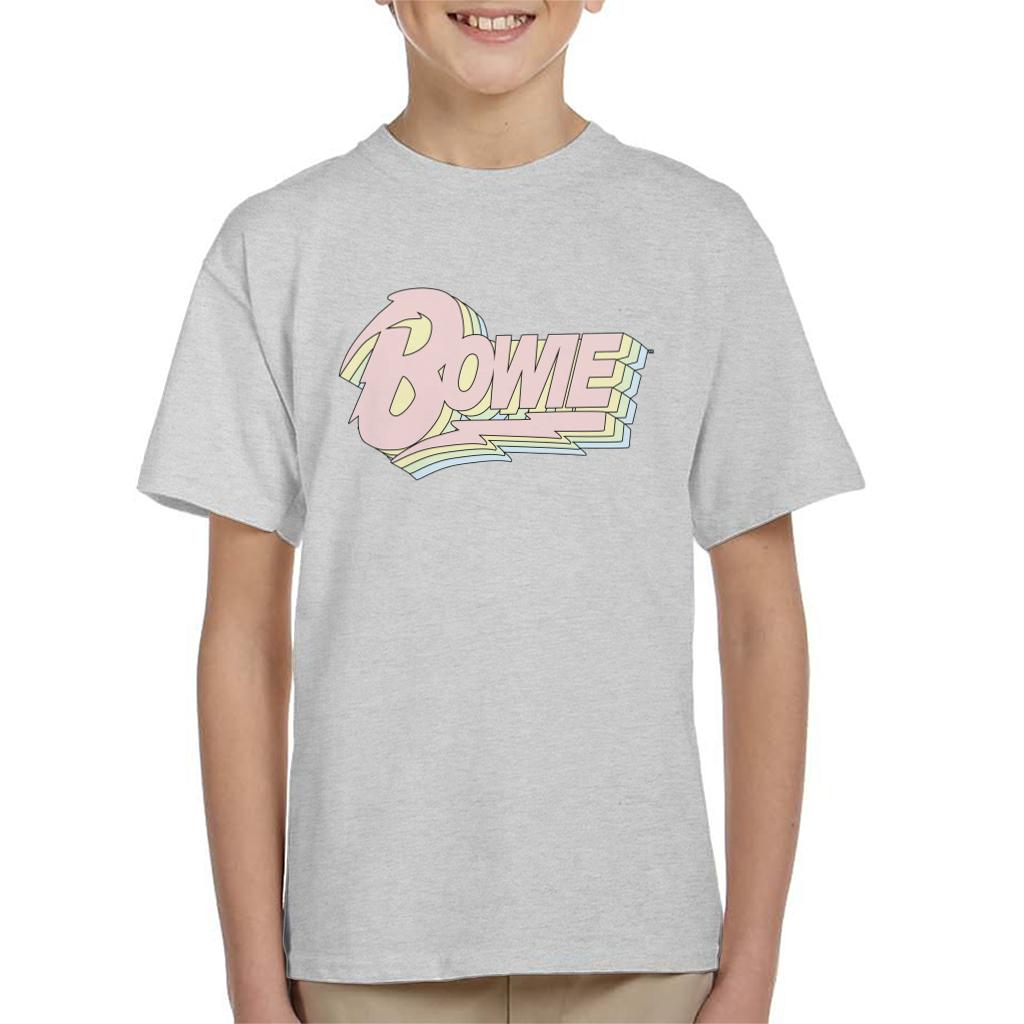 David Bowie Pastel Logo Kid's T-Shirt-ALL + EVERY