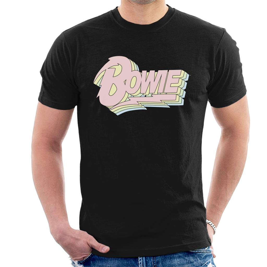 David Bowie Pastel Logo Men's T-Shirt-ALL + EVERY