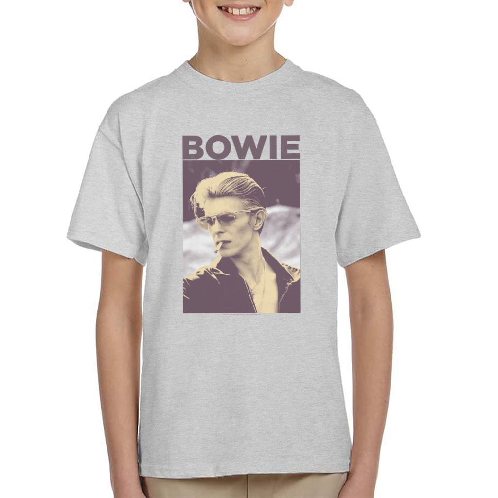 David Bowie Smoking Portrait Kid's T-Shirt-ALL + EVERY