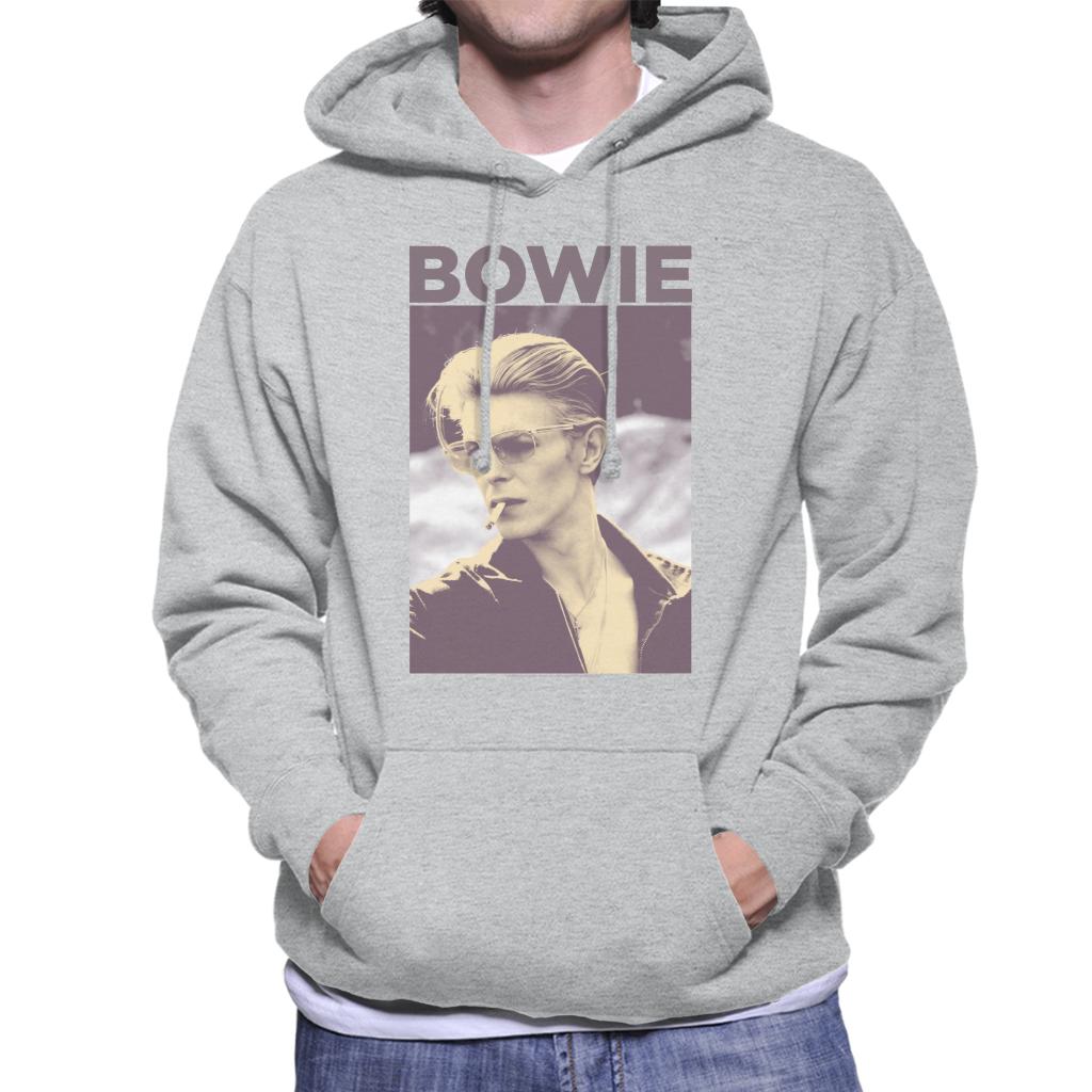 David Bowie Smoking Portrait Men's Hooded Sweatshirt-ALL + EVERY