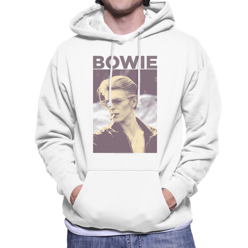 David Bowie Smoking Portrait Men's Hooded Sweatshirt-ALL + EVERY