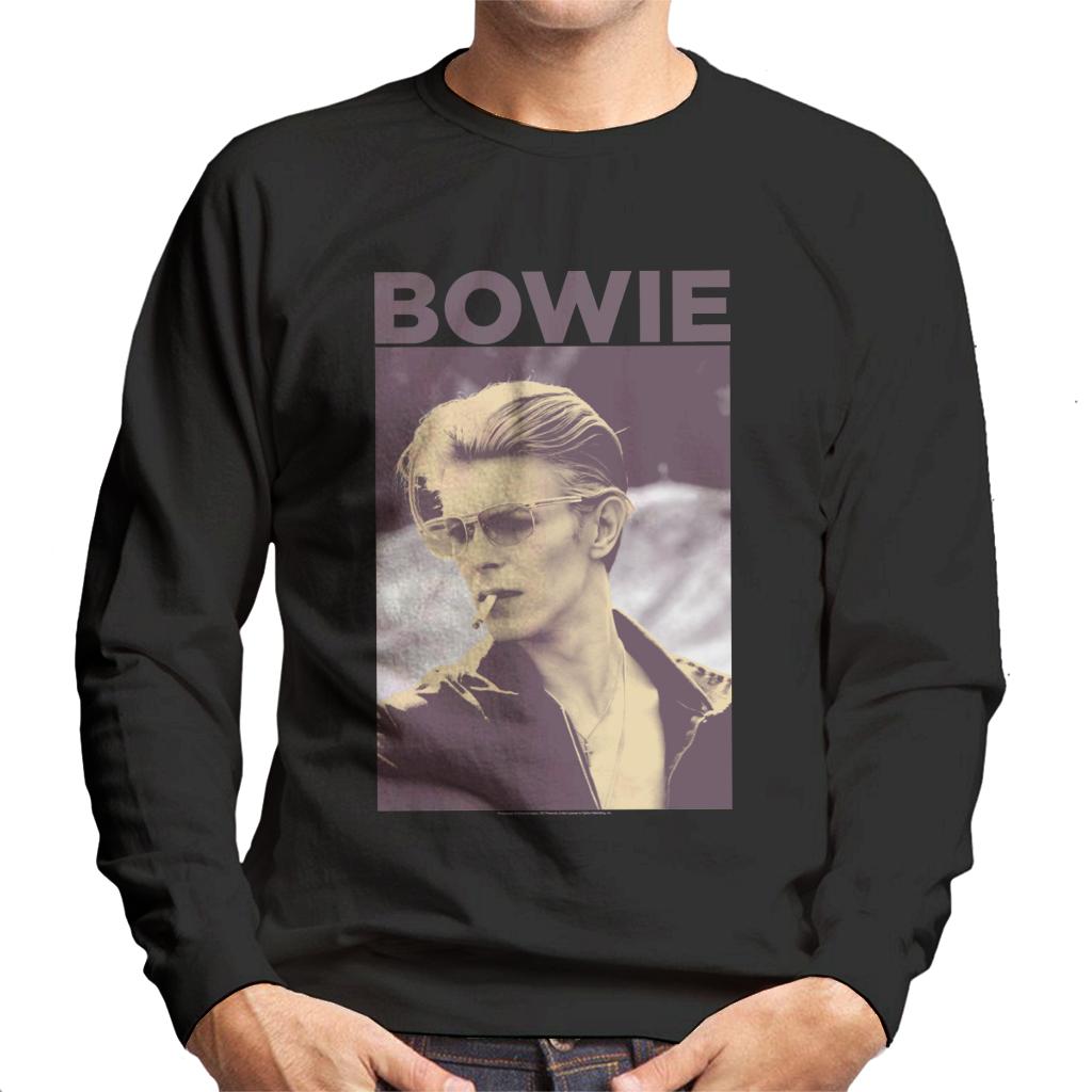 David Bowie Smoking Portrait Men's Sweatshirt-ALL + EVERY