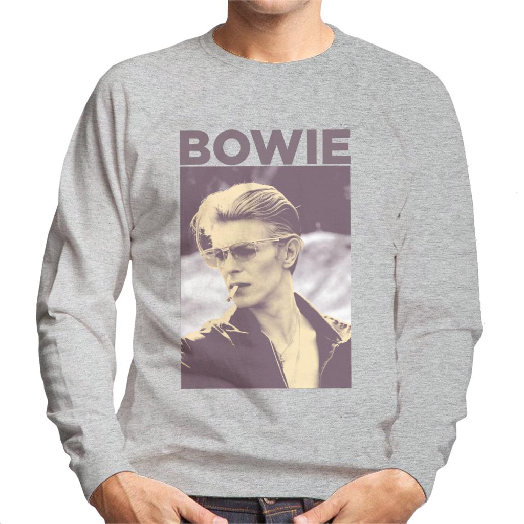 David Bowie Smoking Portrait Men's Sweatshirt-ALL + EVERY