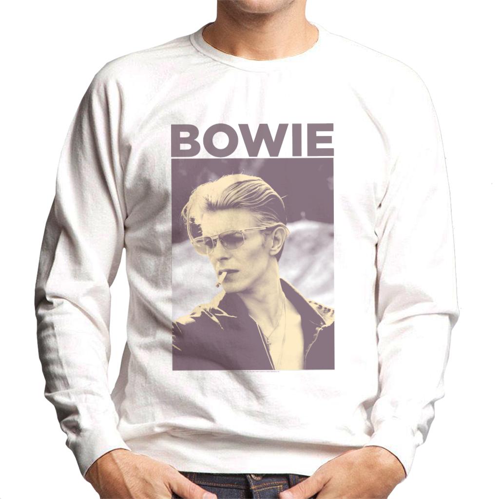 David Bowie Smoking Portrait Men's Sweatshirt-ALL + EVERY