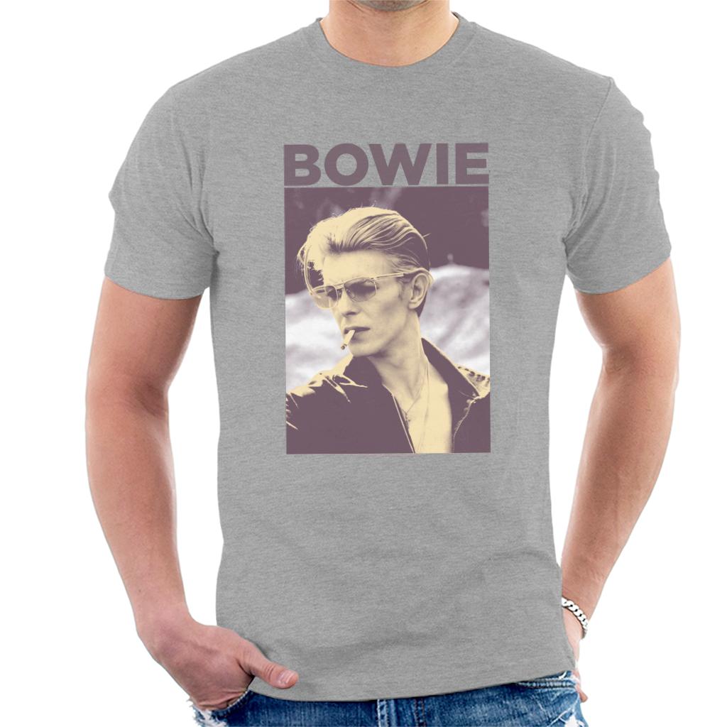 David Bowie Smoking Portrait Men's T-Shirt-ALL + EVERY