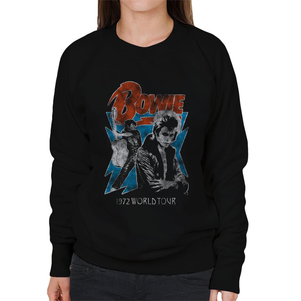 David Bowie 1972 World Tour Women's Sweatshirt-ALL + EVERY