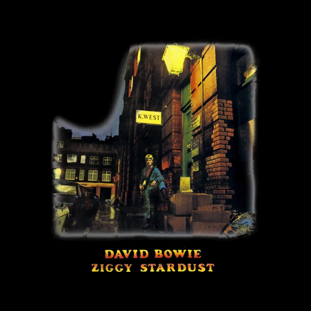 David Bowie K West Ziggy Stardust Men's T-Shirt-ALL + EVERY