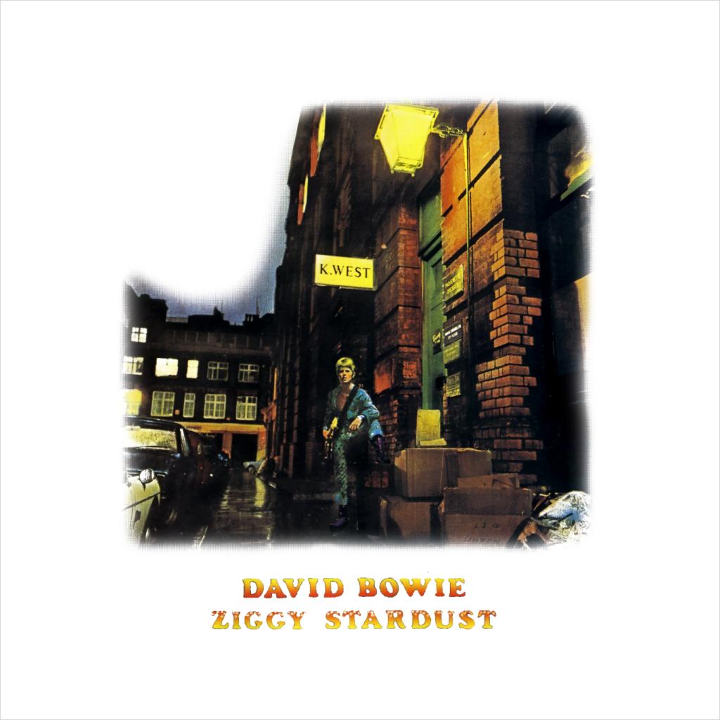 David Bowie K West Ziggy Stardust Men's T-Shirt-ALL + EVERY