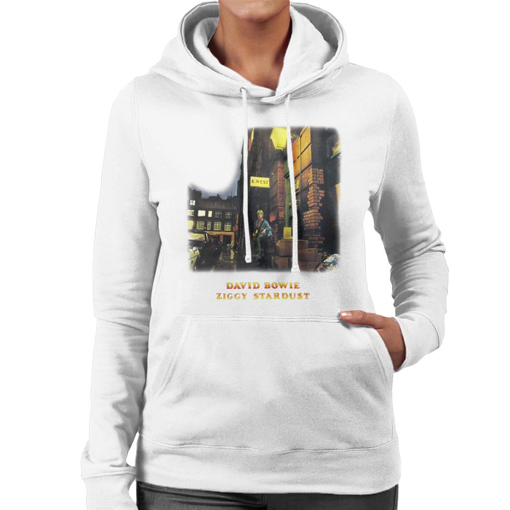 David Bowie K West Ziggy Stardust Women's Hooded Sweatshirt-ALL + EVERY