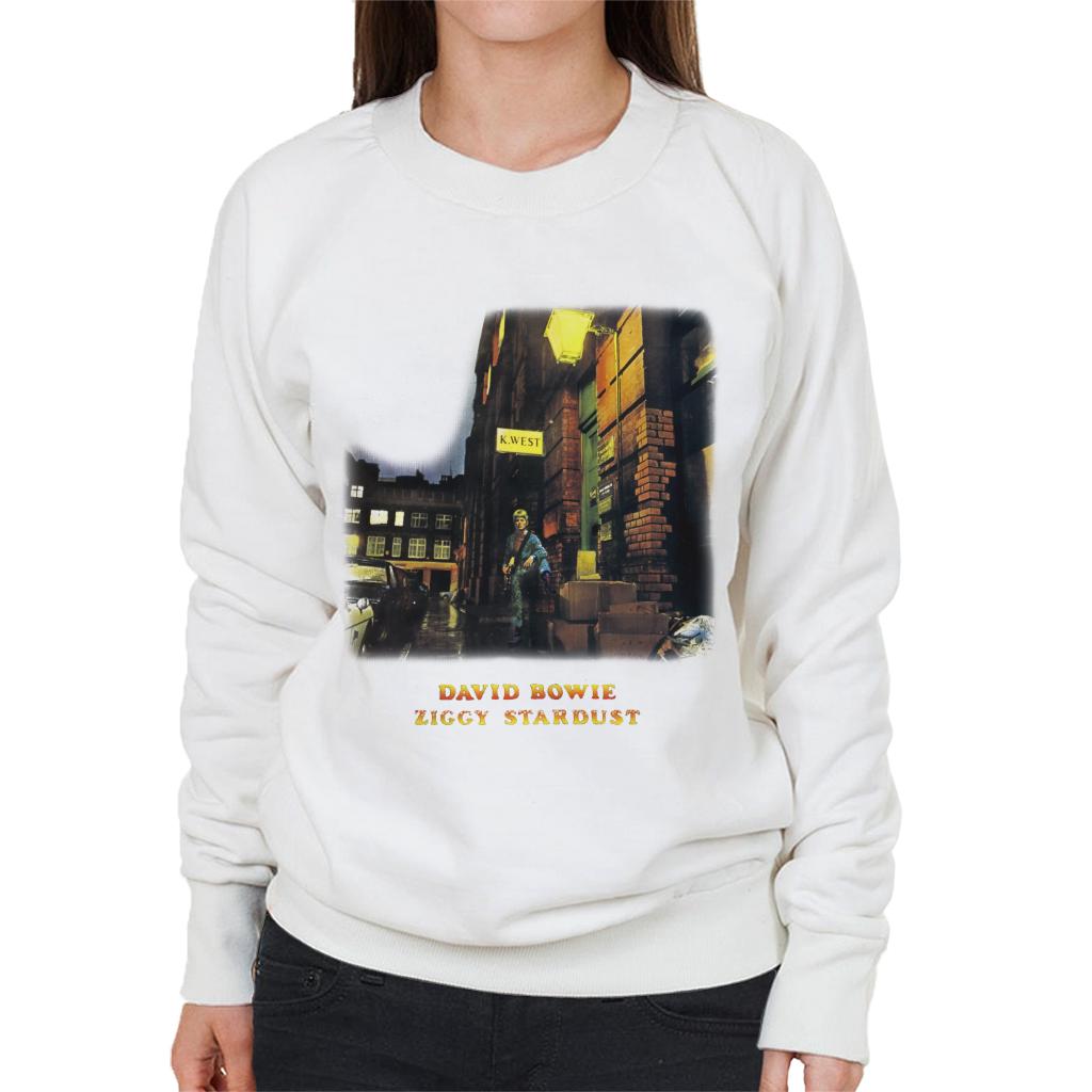 David Bowie K West Ziggy Stardust Women's Sweatshirt-ALL + EVERY