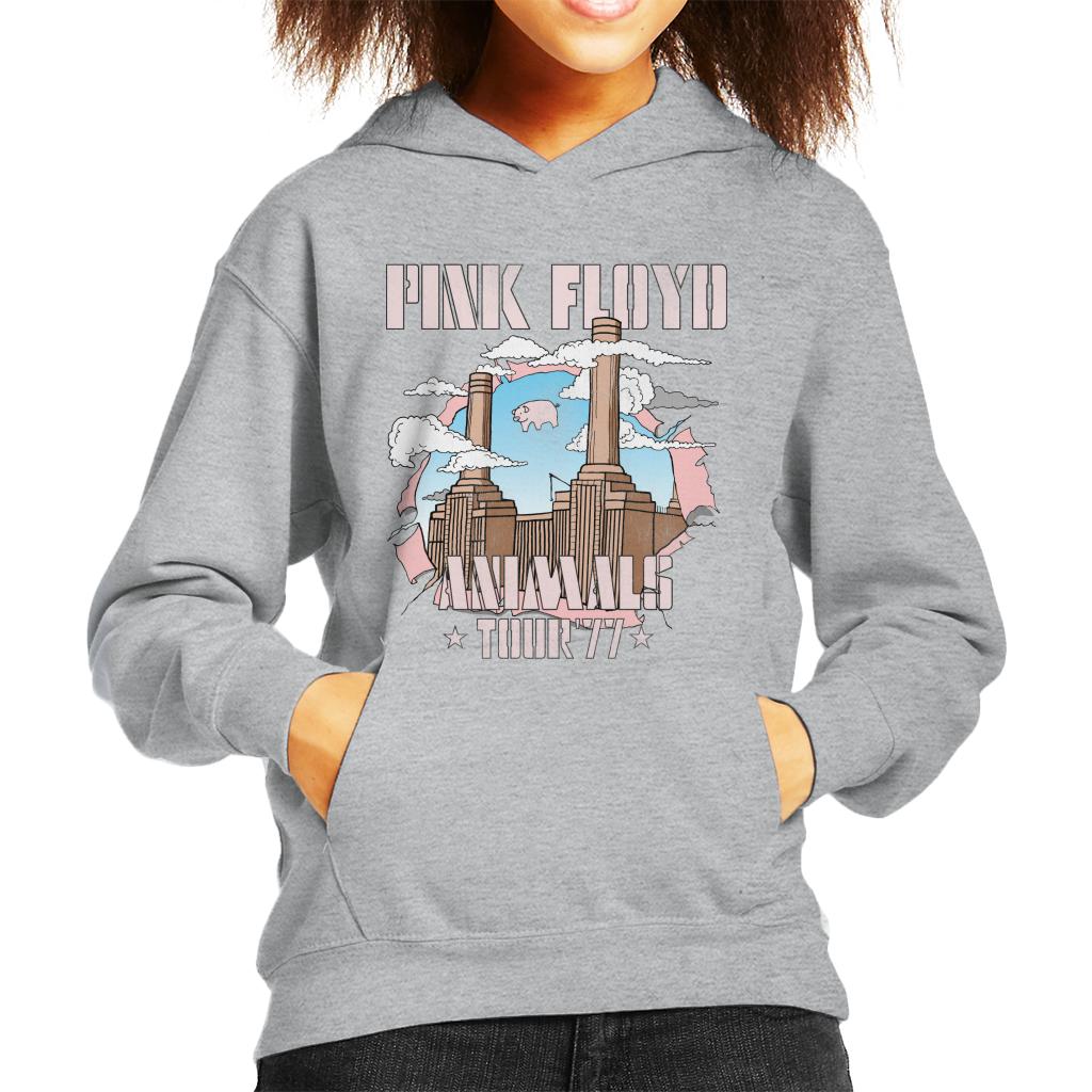 Pink Floyd Animals Tour 77 Kid's Hooded Sweatshirt-ALL + EVERY