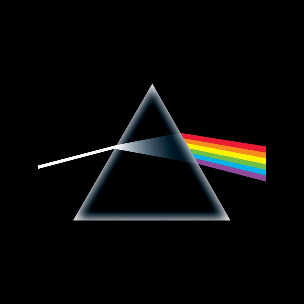 Pink Floyd Dark Side Of The Moon Prism Logo Men's T-Shirt-ALL + EVERY