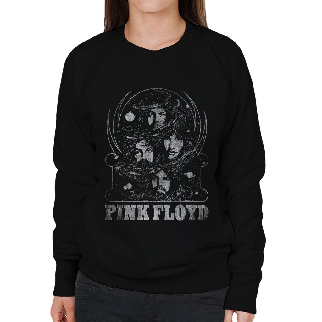 Pink Floyd Bandmates Faces Women's Sweatshirt-ALL + EVERY