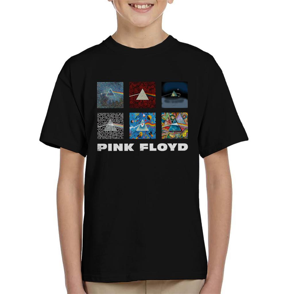 Pink Floyd Various Album Artwork Kid's T-Shirt-ALL + EVERY