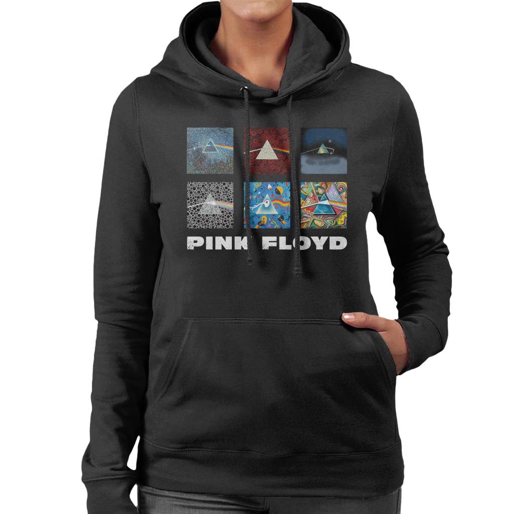 Pink Floyd Various Album Artwork Women's Hooded Sweatshirt-ALL + EVERY