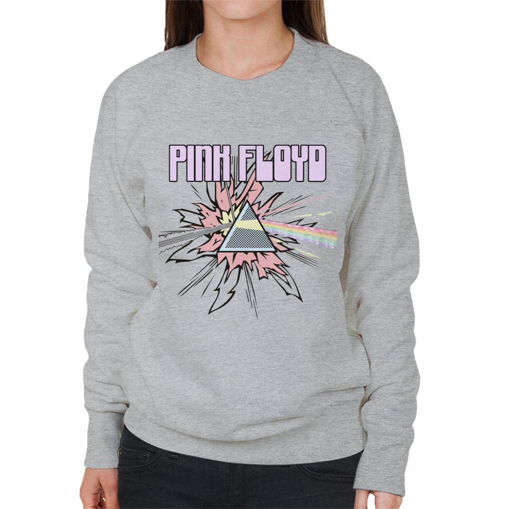 Pink Floyd Pastel Prism Women's Sweatshirt-ALL + EVERY