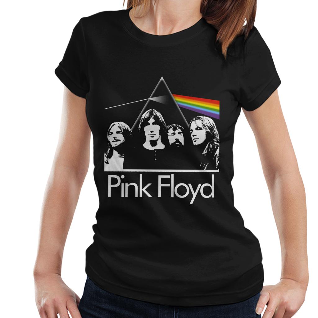 Pink Floyd Bandmates Prism Montage Women's T-Shirt-ALL + EVERY