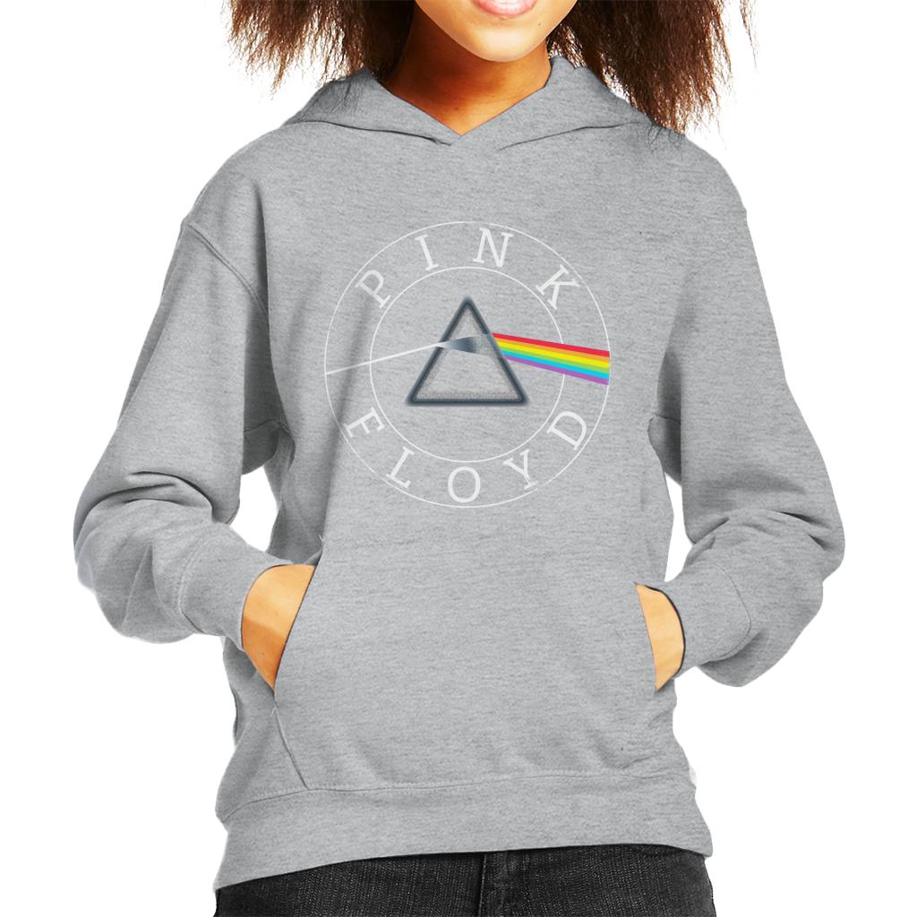 Pink Floyd Dark Side Of The Moon Circle Logo Kid's Hooded Sweatshirt-ALL + EVERY