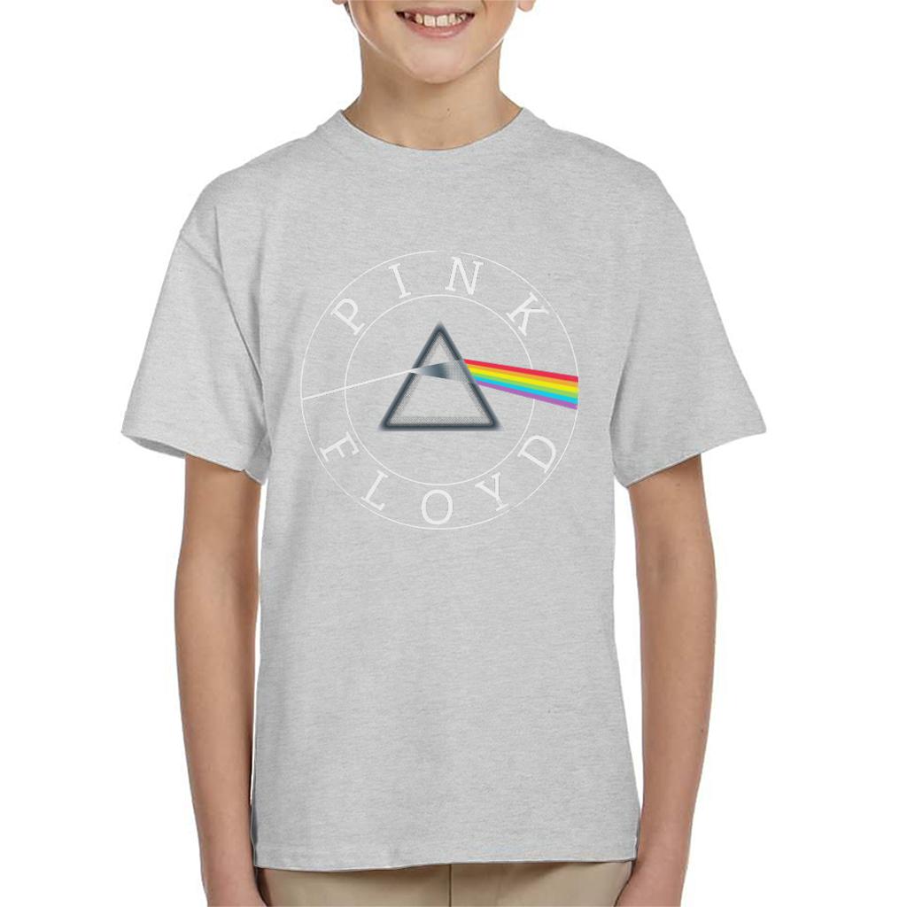 Pink Floyd Dark Side Of The Moon Circle Logo Kid's T-Shirt-ALL + EVERY