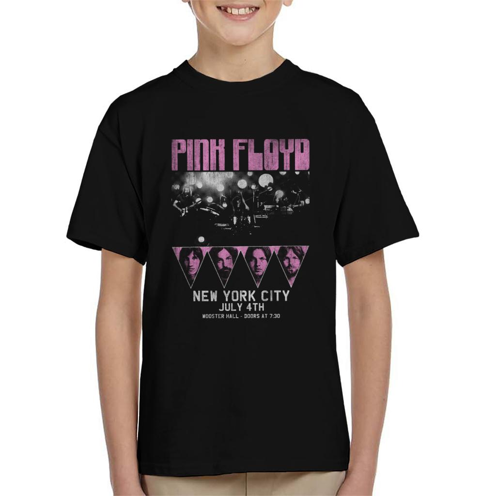 Pink Floyd July 4th New York City Tour Kid's T-Shirt-ALL + EVERY