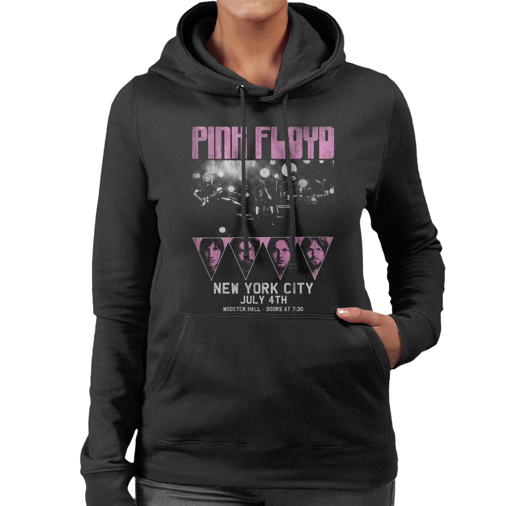 Pink Floyd July 4th New York City Tour Women's Hooded Sweatshirt-ALL + EVERY