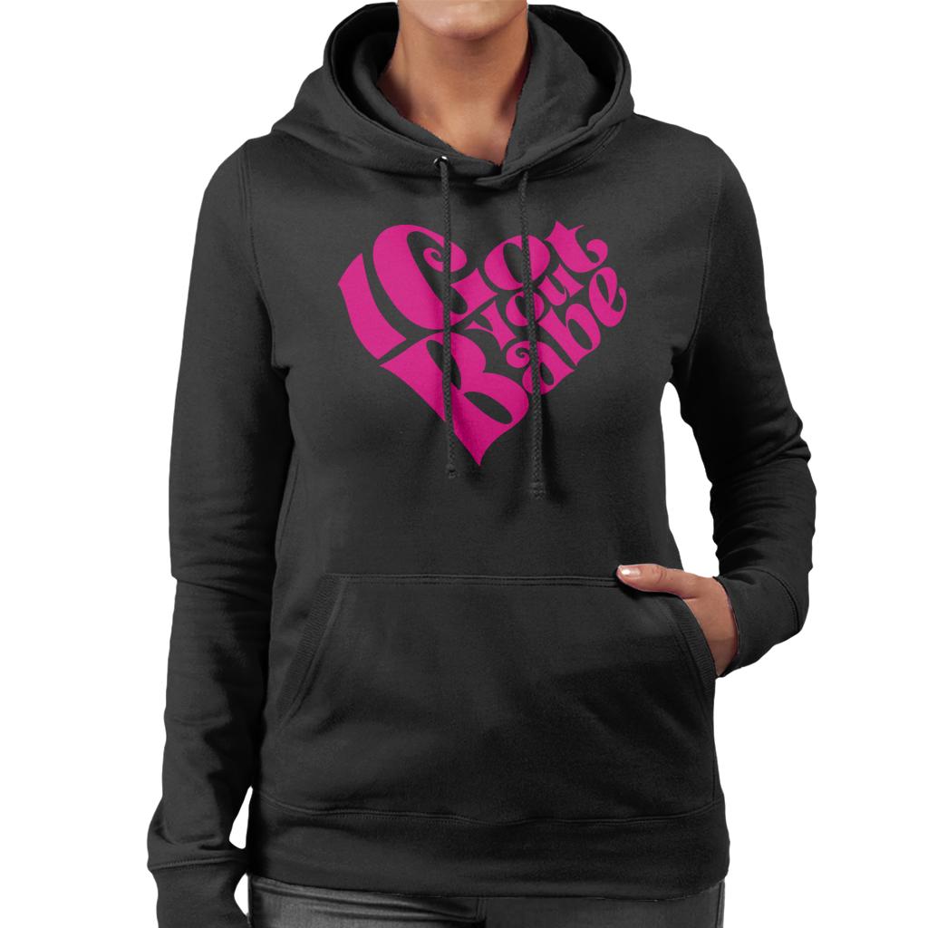 Sonny & Cher I Got You Babe Women's Hooded Sweatshirt-ALL + EVERY