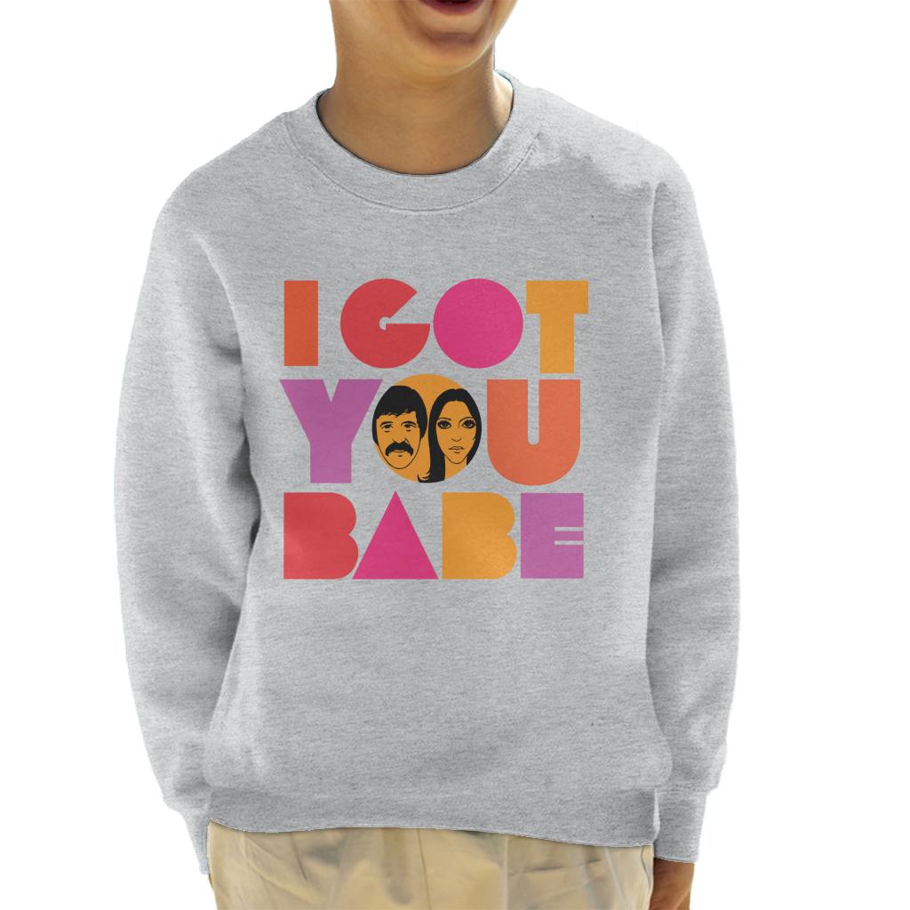 Sonny & Cher Headshot I Got You Babe Kid's Sweatshirt-ALL + EVERY