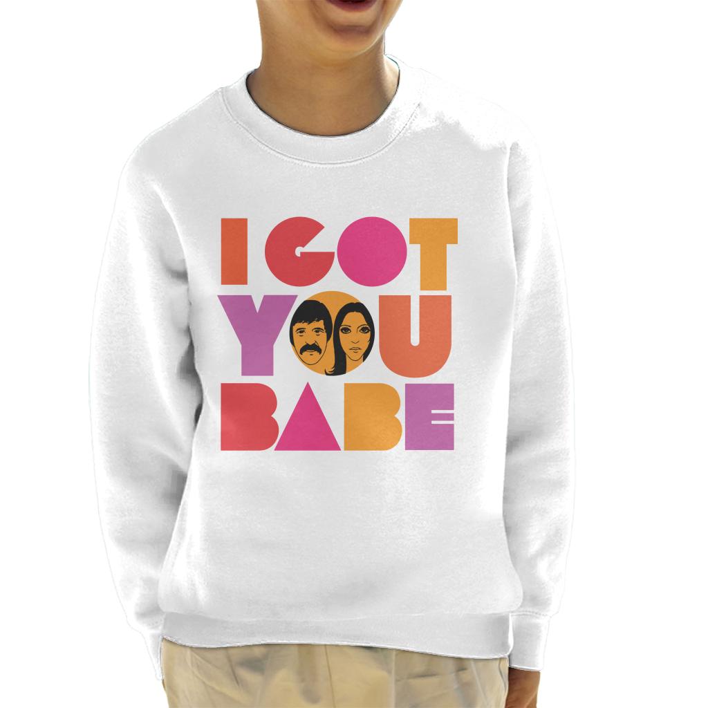 Sonny & Cher Headshot I Got You Babe Kid's Sweatshirt-ALL + EVERY