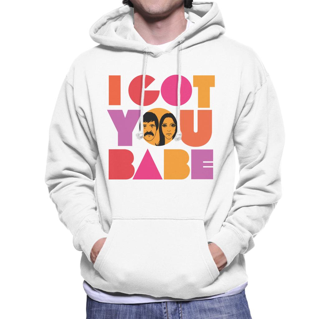 Sonny & Cher Headshot I Got You Babe Men's Hooded Sweatshirt-ALL + EVERY