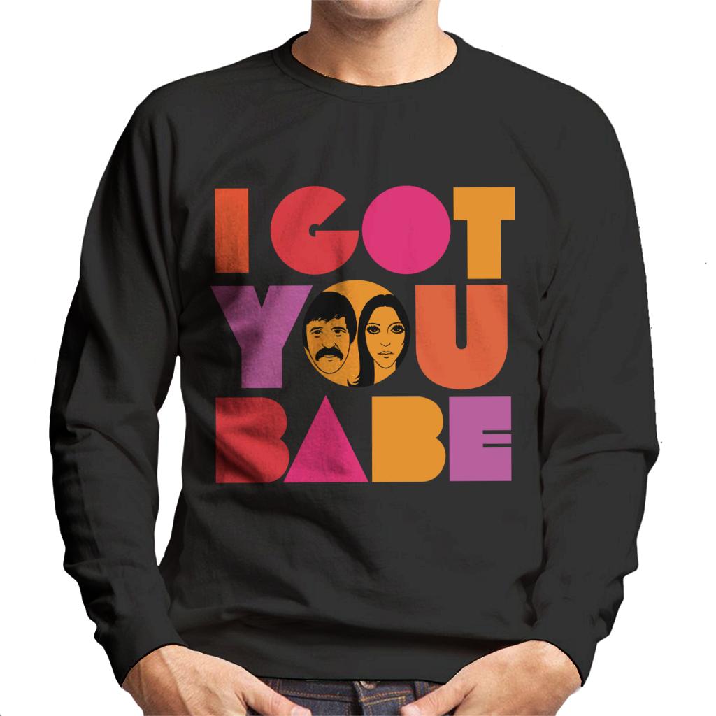 Sonny & Cher Headshot I Got You Babe Men's Sweatshirt-ALL + EVERY