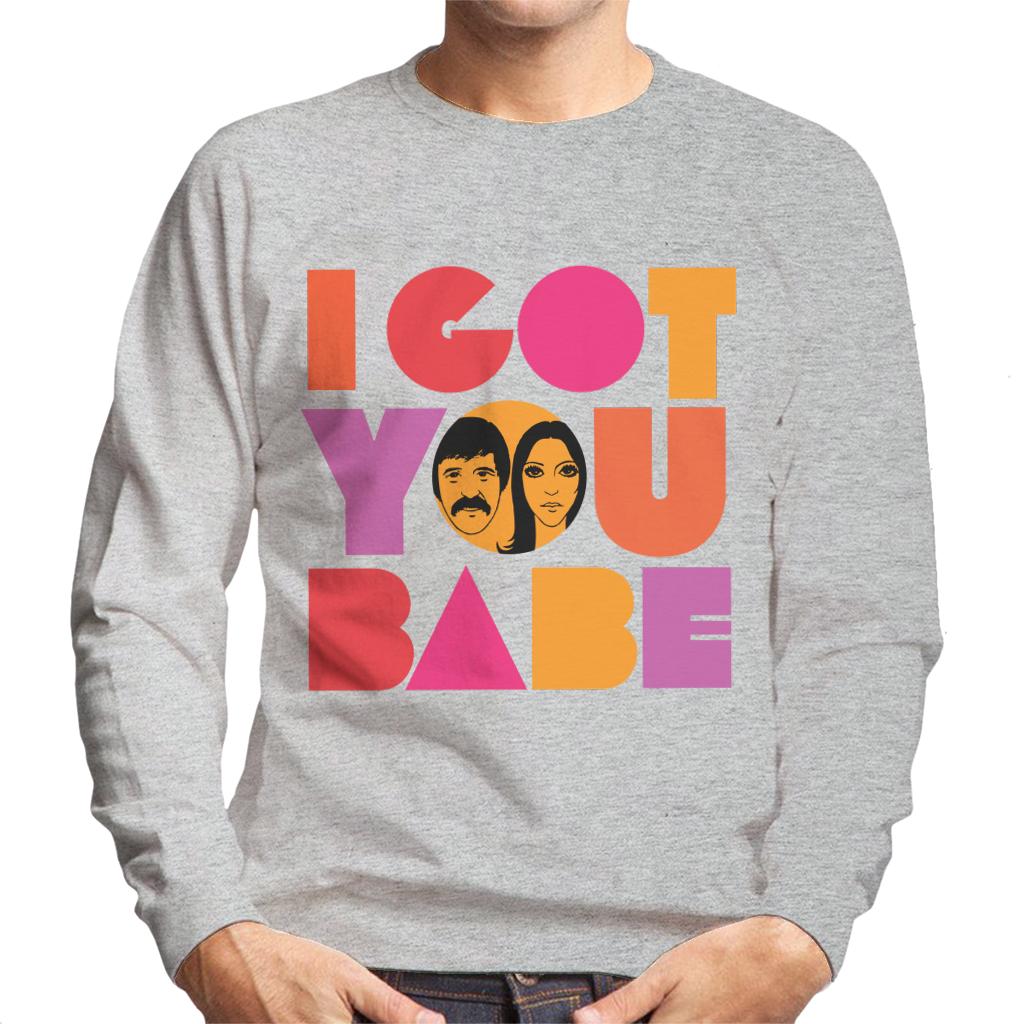 Sonny & Cher Headshot I Got You Babe Men's Sweatshirt-ALL + EVERY