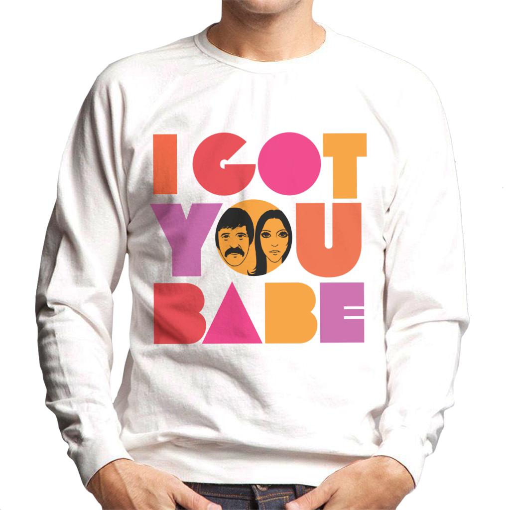 Sonny & Cher Headshot I Got You Babe Men's Sweatshirt-ALL + EVERY