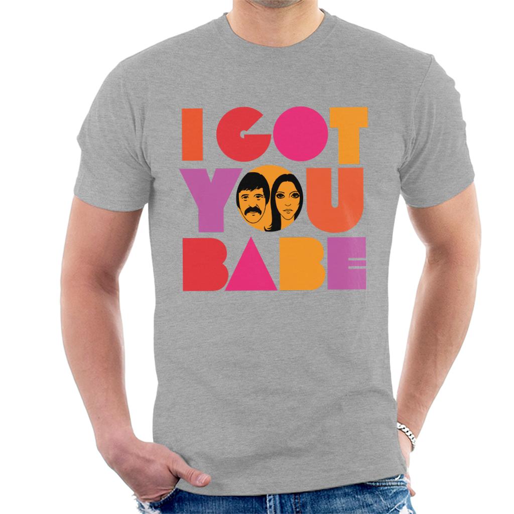 Sonny & Cher Headshot I Got You Babe Men's T-Shirt-ALL + EVERY