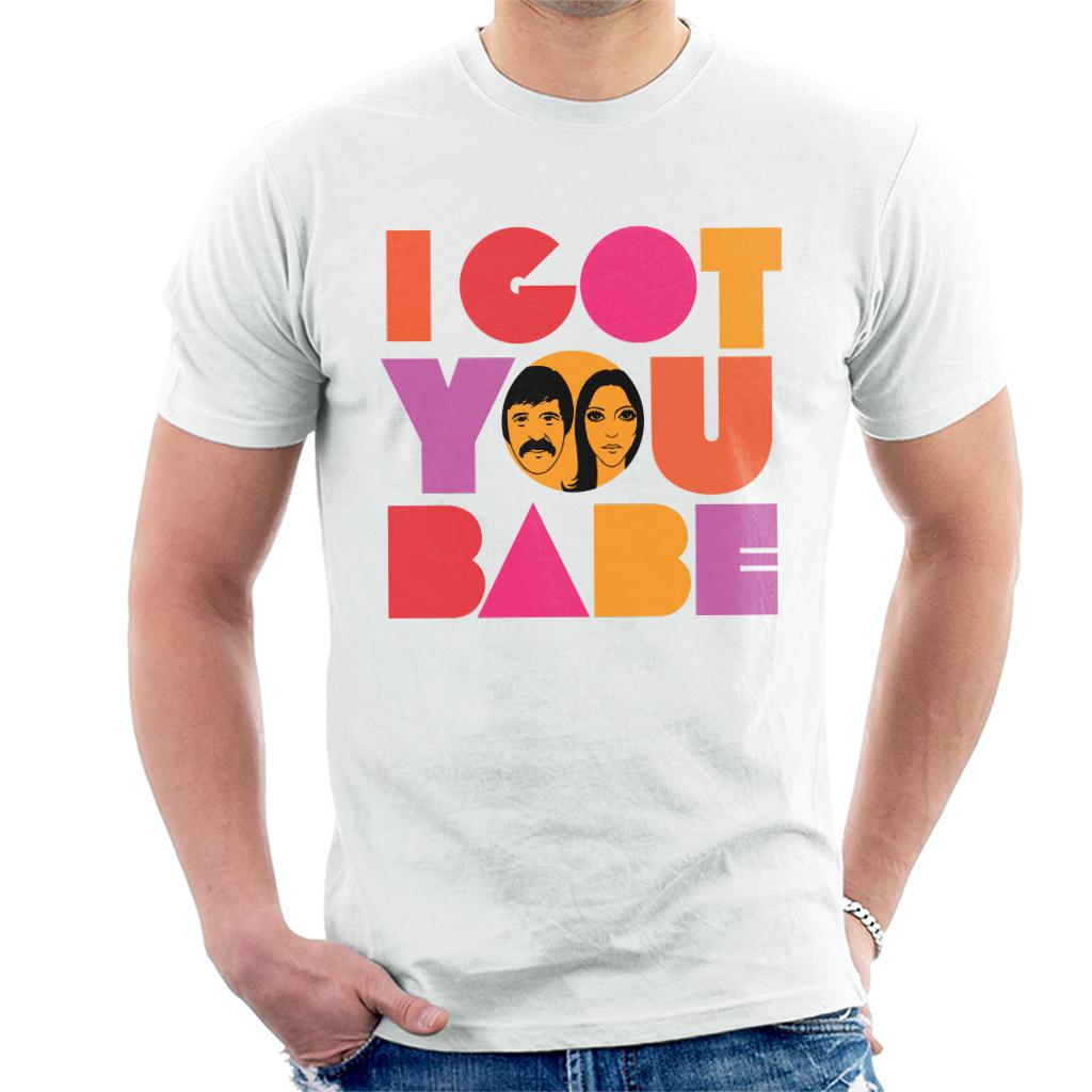 Sonny & Cher Headshot I Got You Babe Men's T-Shirt-ALL + EVERY