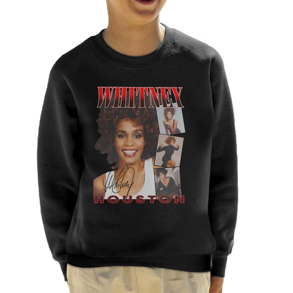 Whitney Houston Photos Montage Kid's Sweatshirt-ALL + EVERY