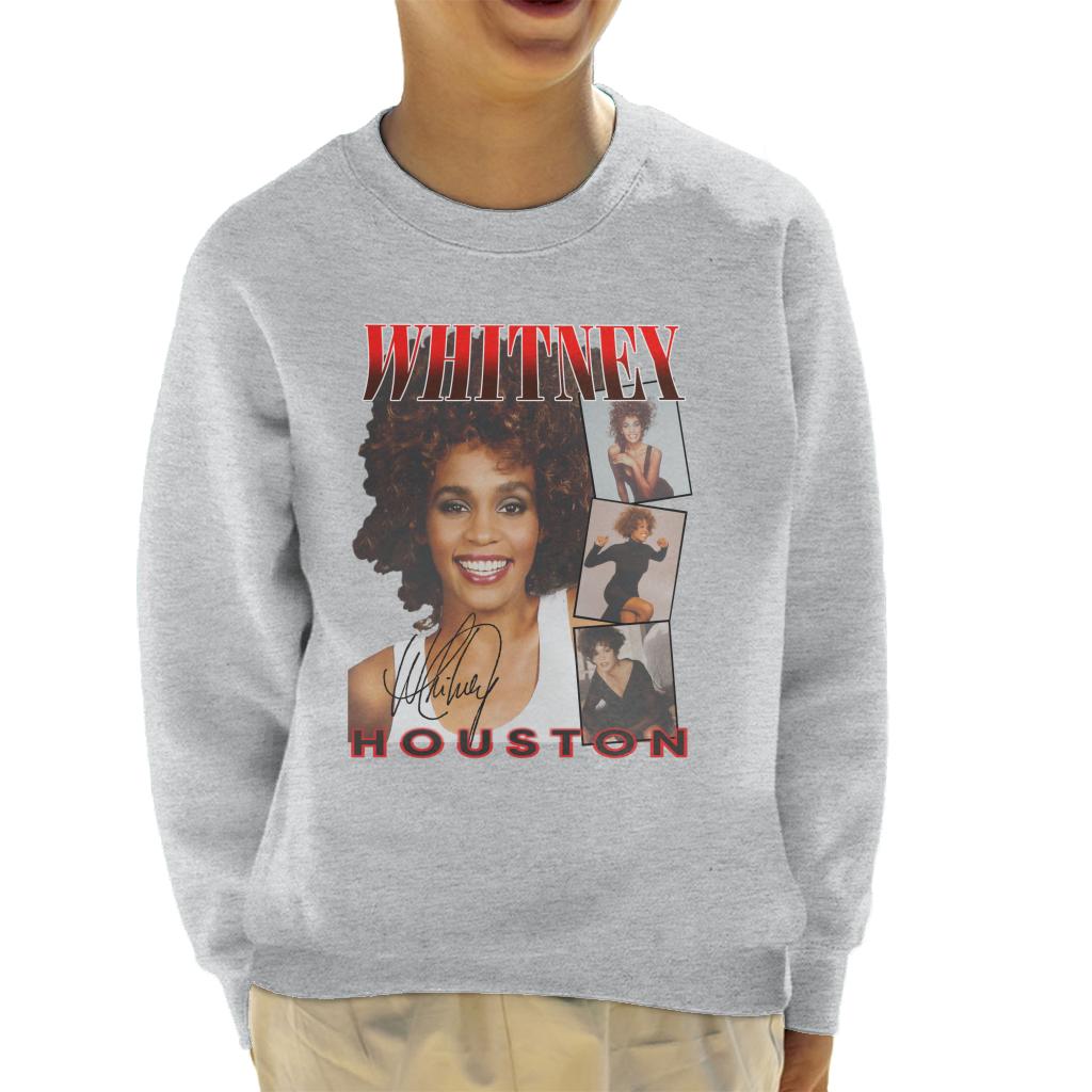 Whitney Houston Photos Montage Kid's Sweatshirt-ALL + EVERY