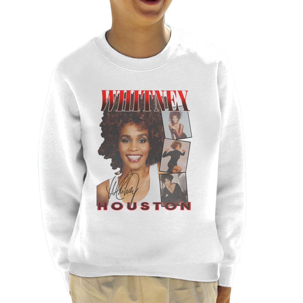 Whitney Houston Photos Montage Kid's Sweatshirt-ALL + EVERY