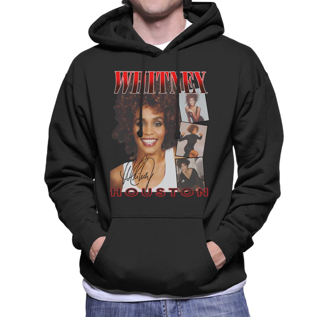 Whitney Houston Photos Montage Men's Hooded Sweatshirt-ALL + EVERY