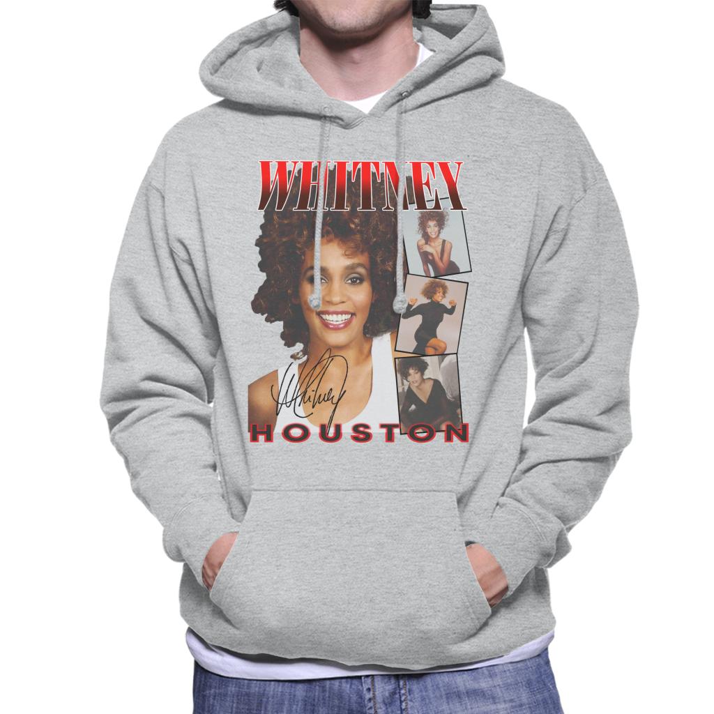 Whitney Houston Photos Montage Men's Hooded Sweatshirt-ALL + EVERY