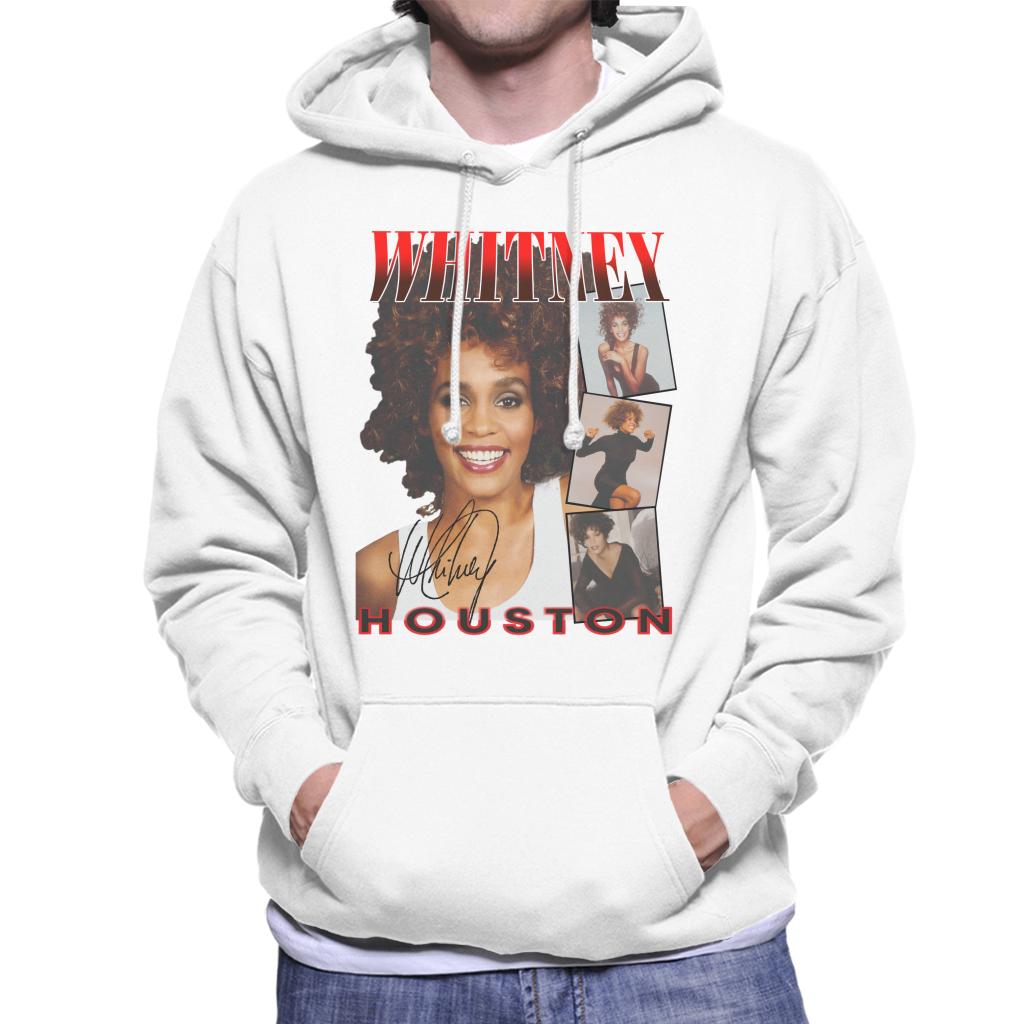 Whitney Houston Photos Montage Men's Hooded Sweatshirt-ALL + EVERY