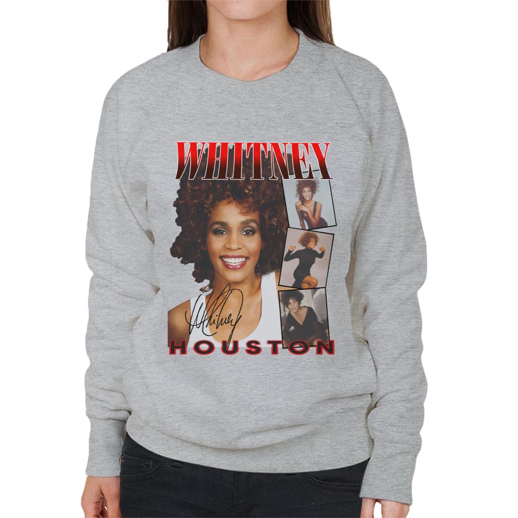 Whitney Houston Photos Montage Women's Sweatshirt-ALL + EVERY