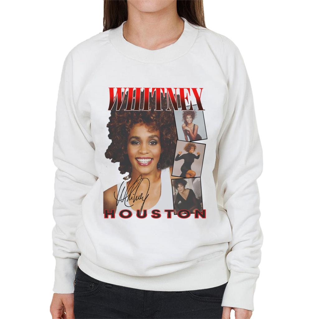 Whitney Houston Photos Montage Women's Sweatshirt-ALL + EVERY