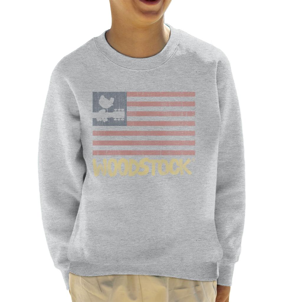 Woodstock Festival Flag Kid's Sweatshirt-ALL + EVERY