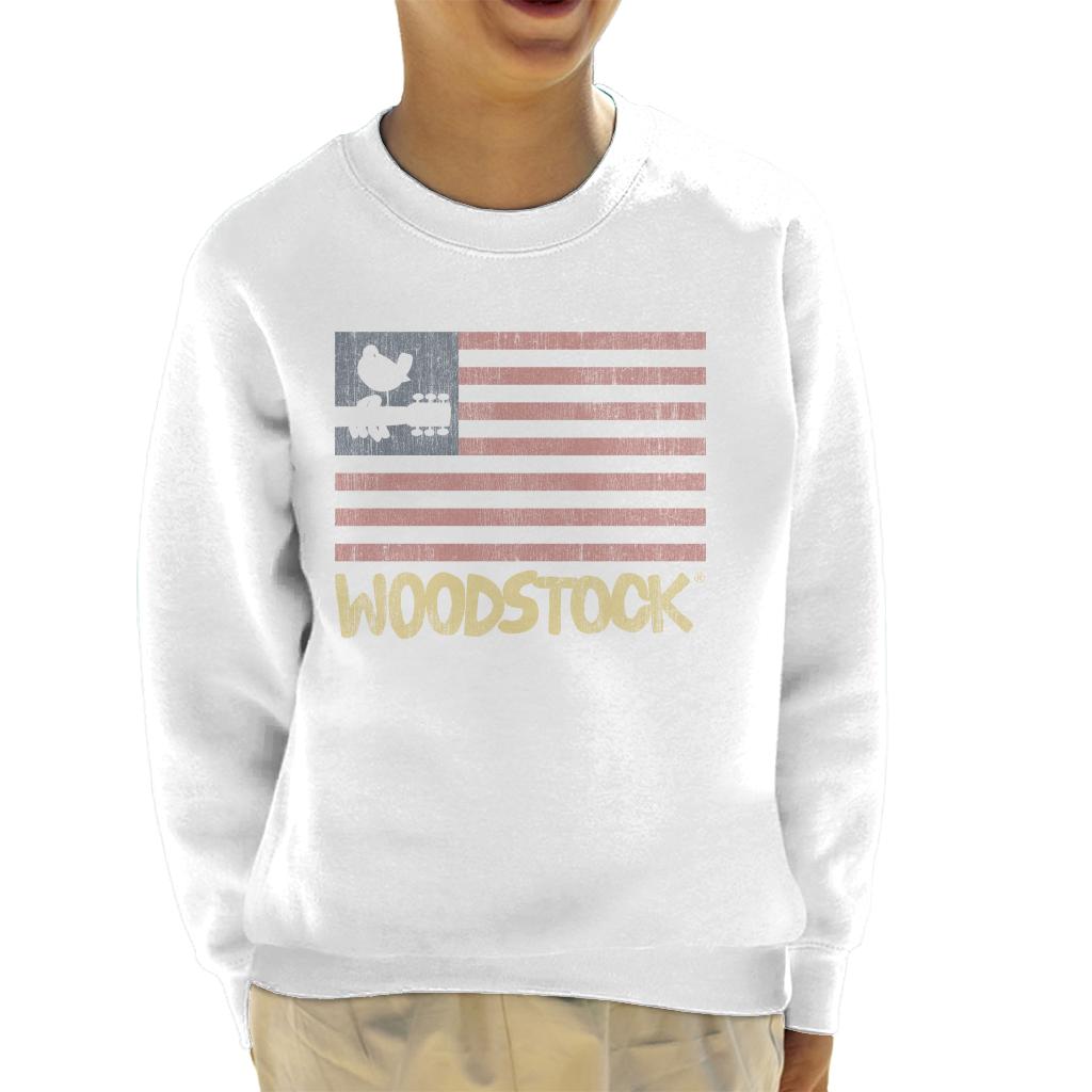 Woodstock Festival Flag Kid's Sweatshirt-ALL + EVERY