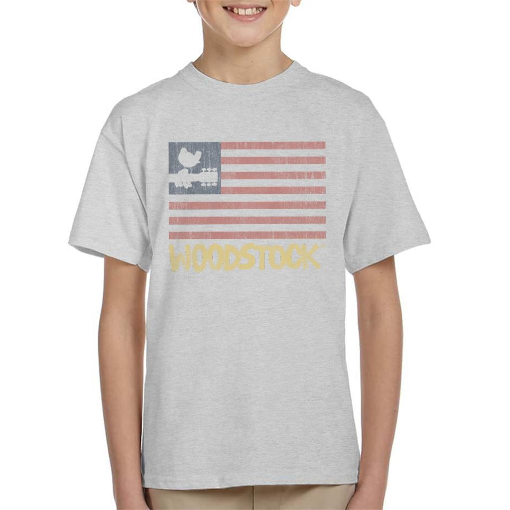 Woodstock Festival Flag Kid's T-Shirt-ALL + EVERY