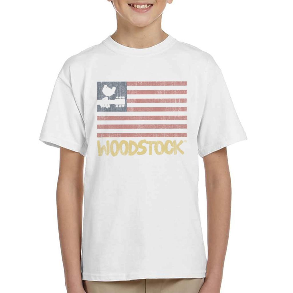 Woodstock Festival Flag Kid's T-Shirt-ALL + EVERY